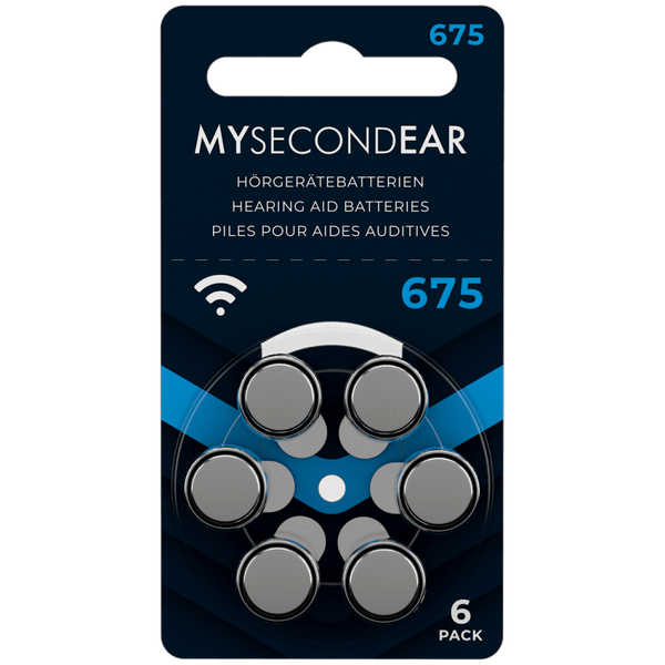 MySecondEar Hörgerätebatterien MySecondEar Hörgerätebatterien 675