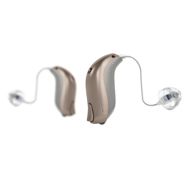 Bernafon Hörgerät 1 / Batterie / Sand Beige / Metallic Silber Bernafon Entra A
