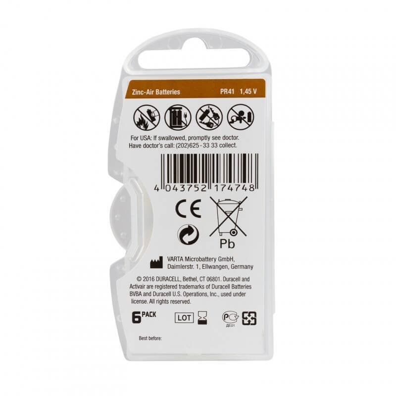 Duracell Zubehör Duracell Activair 312 Hörgerätebatterien