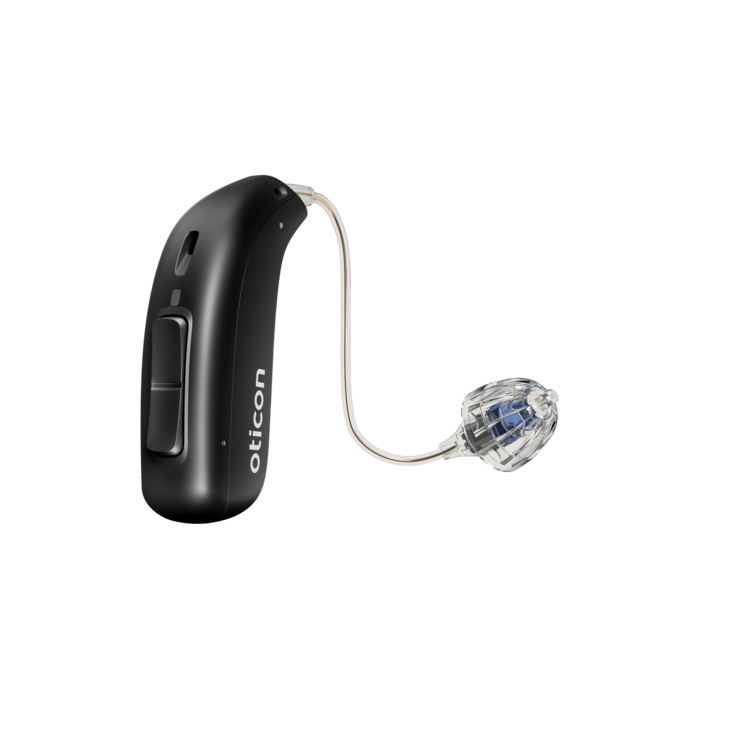 Oticon Hörgerät 1 / Akku / Perl-Schwarz Oticon More