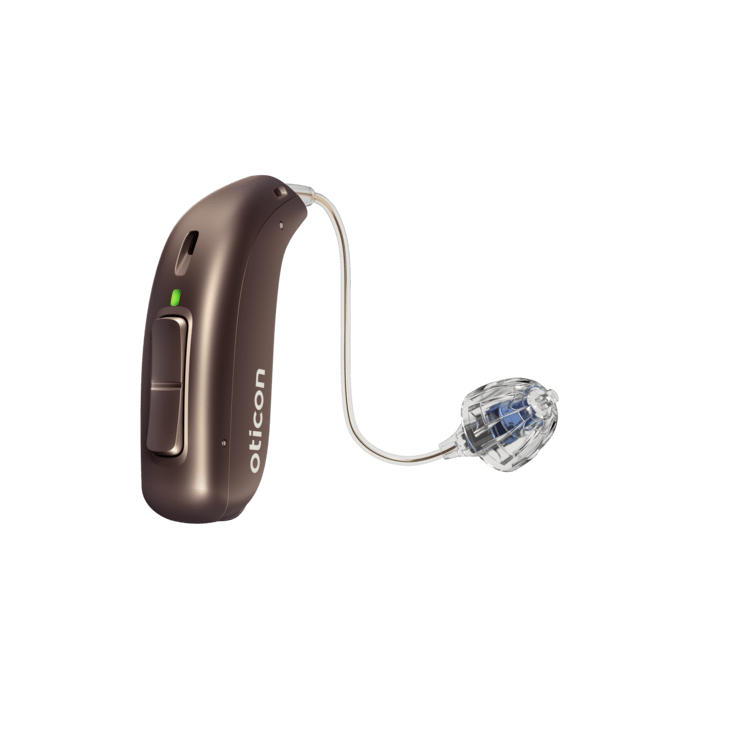 Oticon Hörgerät 1 / Batterie / Nussbraun Oticon More