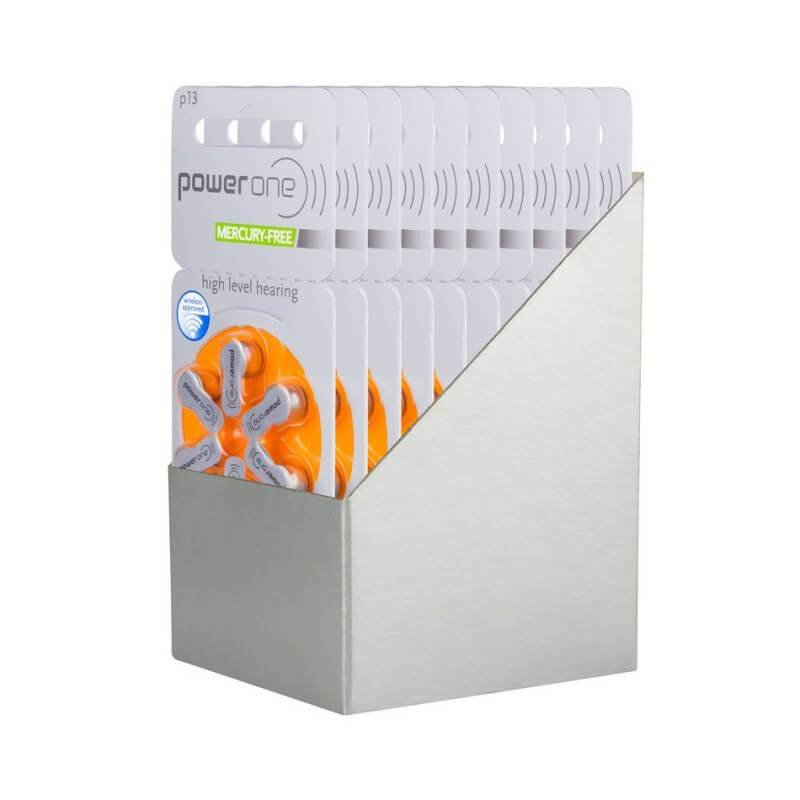 Power One Zubehör 60 Stück Power One Hörgerätebatterien P13