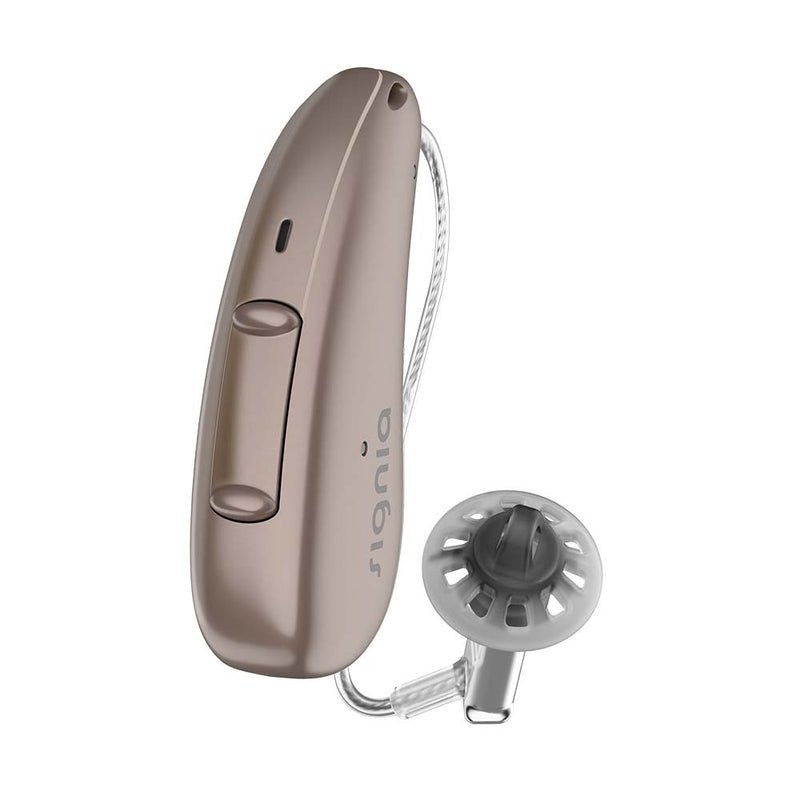 Signia Hörgerät CROS / Charge & Go Akku / Dunkelblond Signia CROS Pure AX Sender