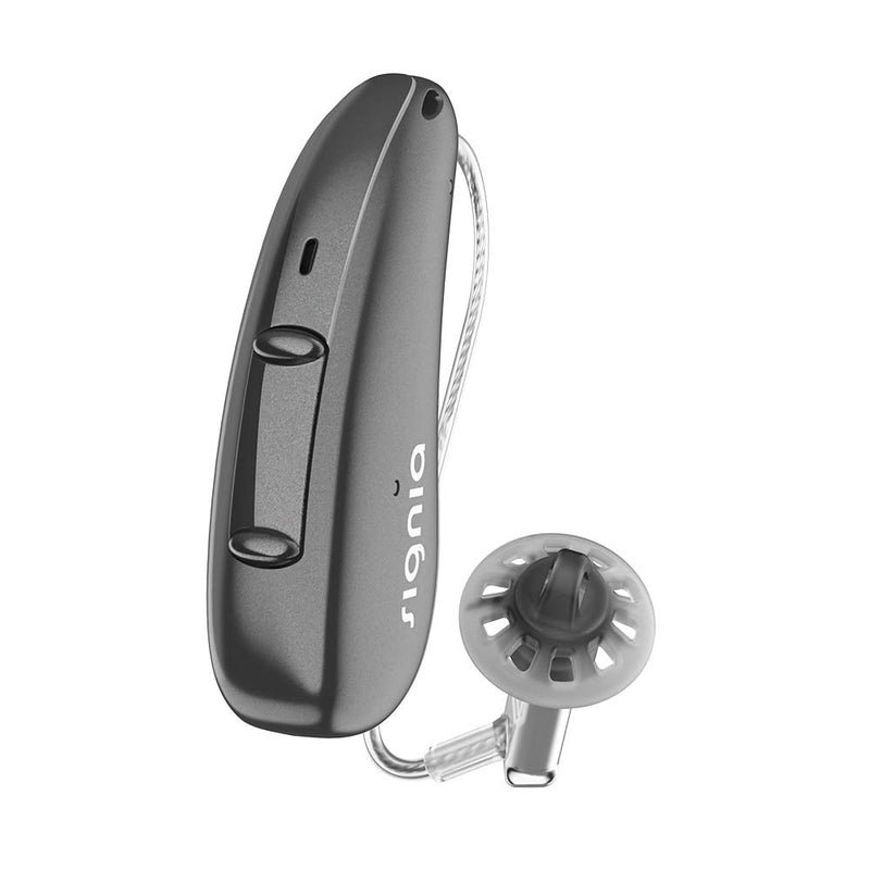 Signia Hörgerät CROS / Charge & Go Akku / Graphit Signia CROS Pure AX Sender