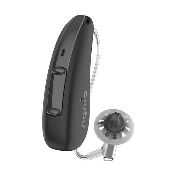 Signia Hörgerät CROS / Charge & Go Akku / Schwarz Signia CROS Pure AX Sender
