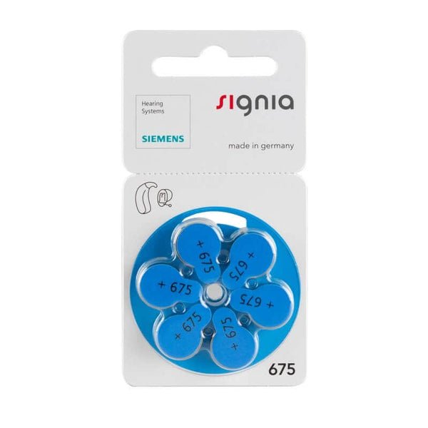 Signia-Zubehör Zubehör Hörgerätebatterien Siemens Signia S 675